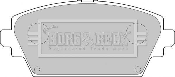 BORG & BECK Комплект тормозных колодок, дисковый тормоз BBP1811